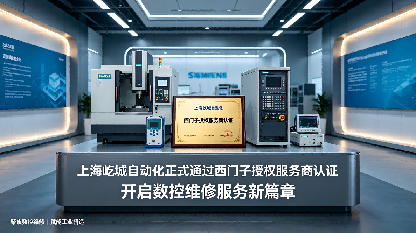 上海屹城自动化正式通过西门子授权服务商认证 开启数控维修服务新篇章